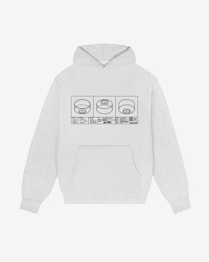 Ceramic Hoodie - Grau