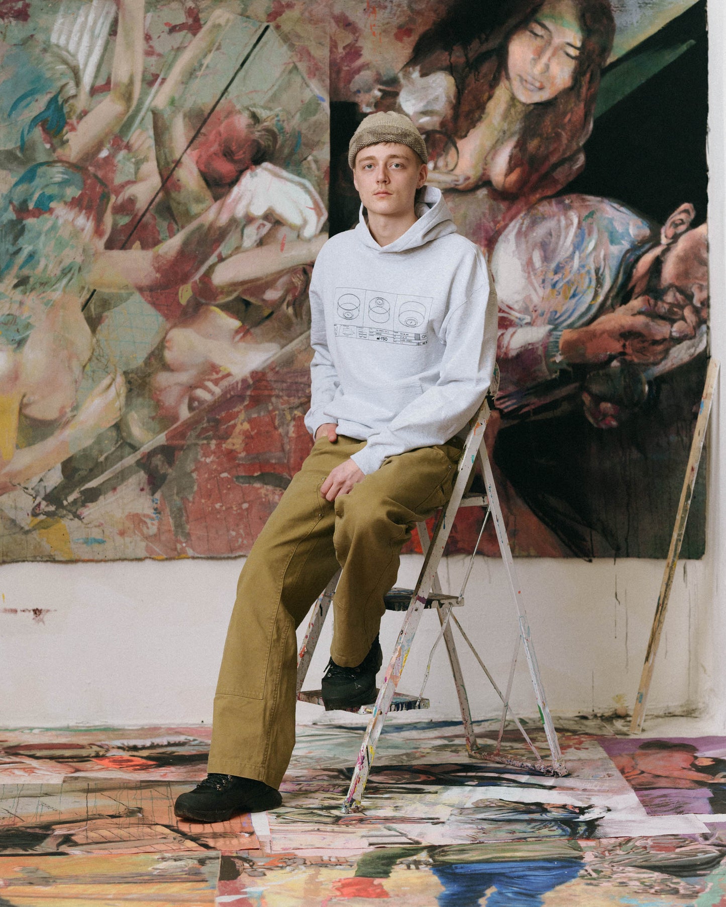 Ceramic Hoodie - Grau